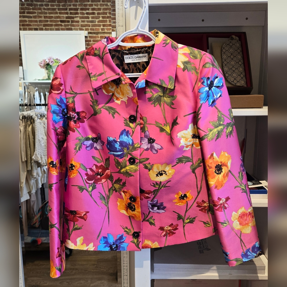 Dolce & Gabbana Floral Silk Jacket